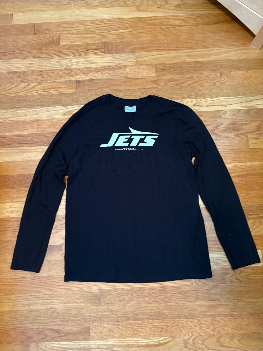 NY Jets Black Long-Sleeve Shirt